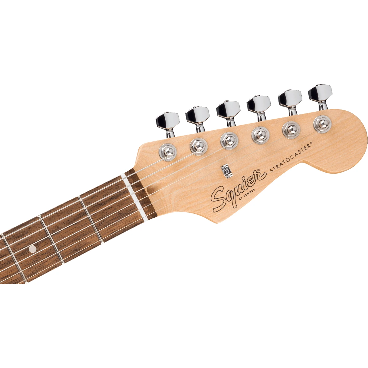 can dan guitar dien squier debut stratocaster ht hss laurel fingerboard white pickguard black