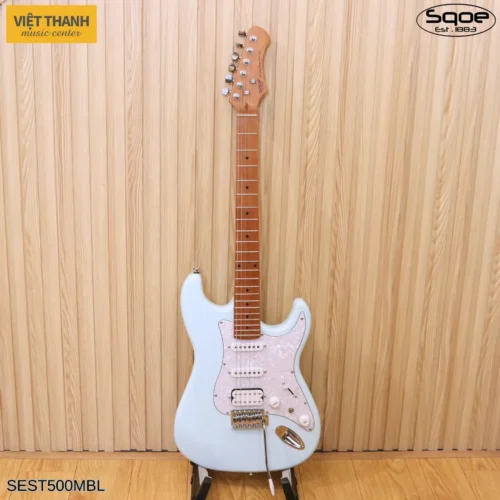 Đàn guitar điện Sqoe SEST500-MBL, màu xanh dương nhạt, sơn bóng