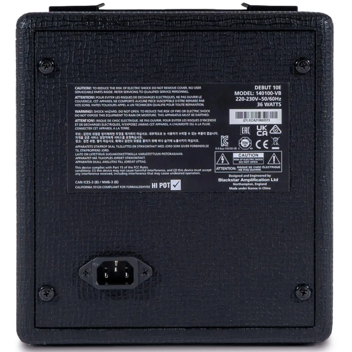 mat sau ampli guitar dien blackstar debut 10e black