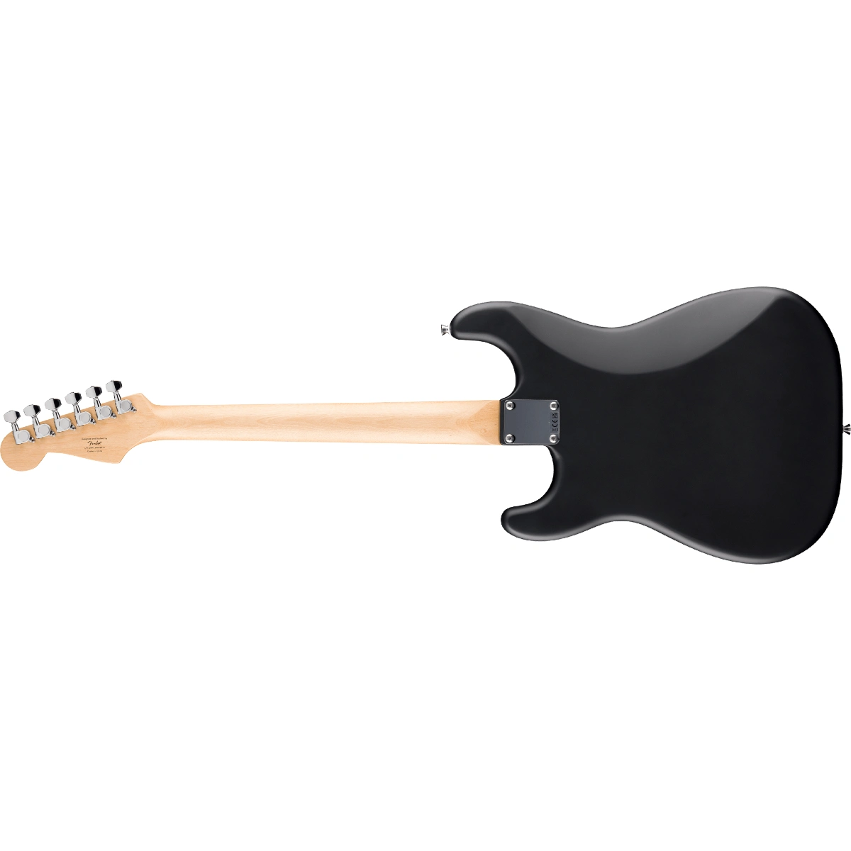 mat sau dan guitar dien squier debut stratocaster ht hss laurel fingerboard white pickguard black