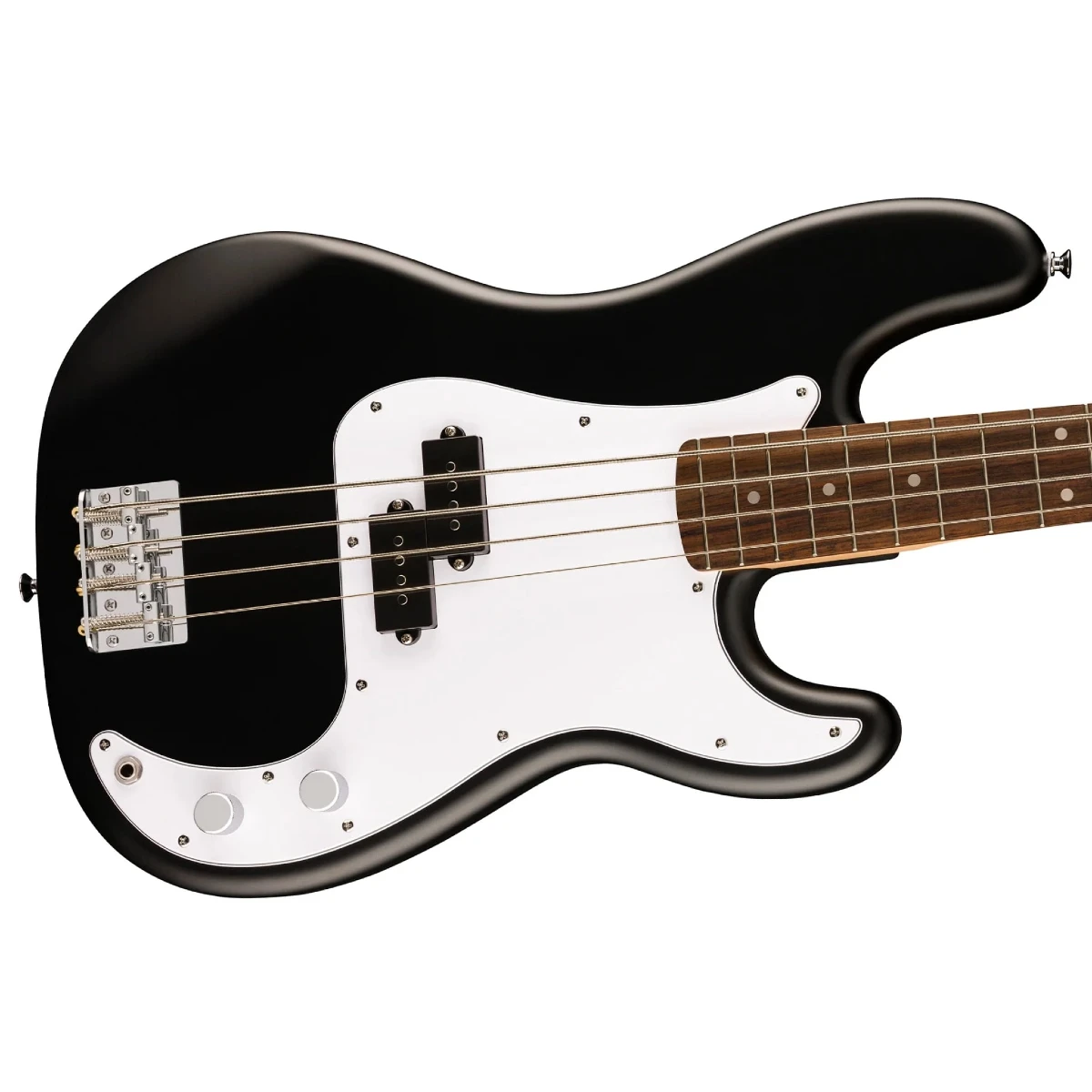 mat truoc dan guitar bass squier debut precision bass lrl wpg black 0379700506
