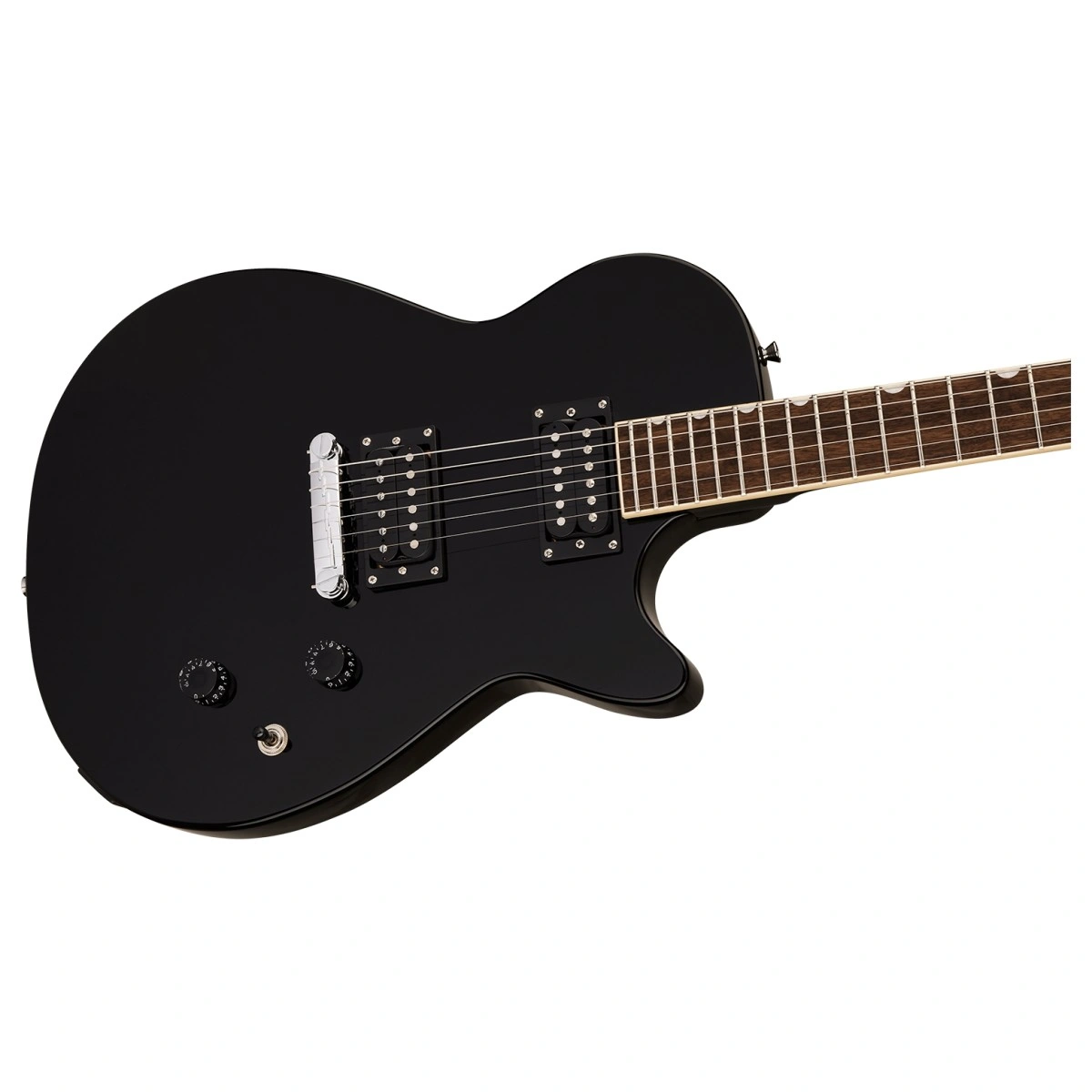 mat truoc dan guitar dien gretsch streamliner jet club lrl jet black