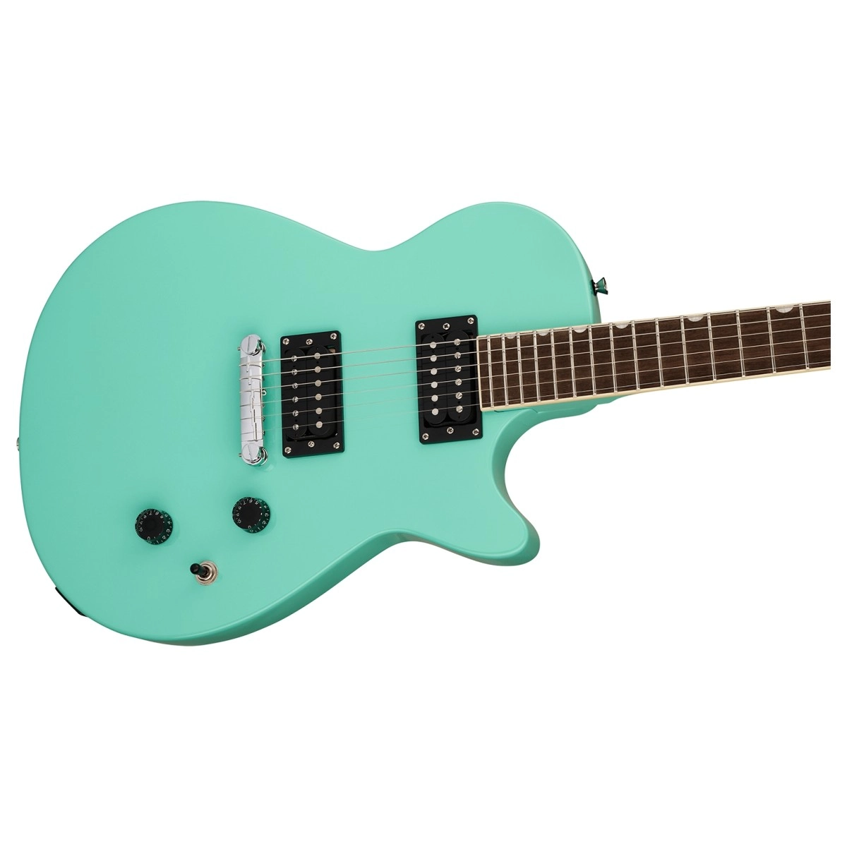 mat truoc dan guitar dien gretsch streamliner jet club lrl sea foam green
