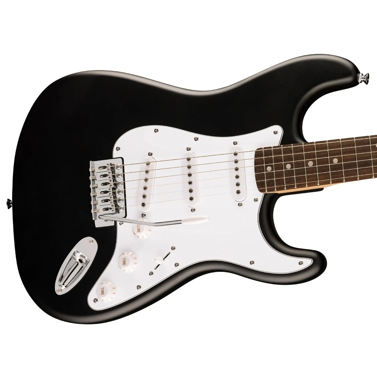 mat truoc dan guitar dien squier debut strat laurel black 0379600506