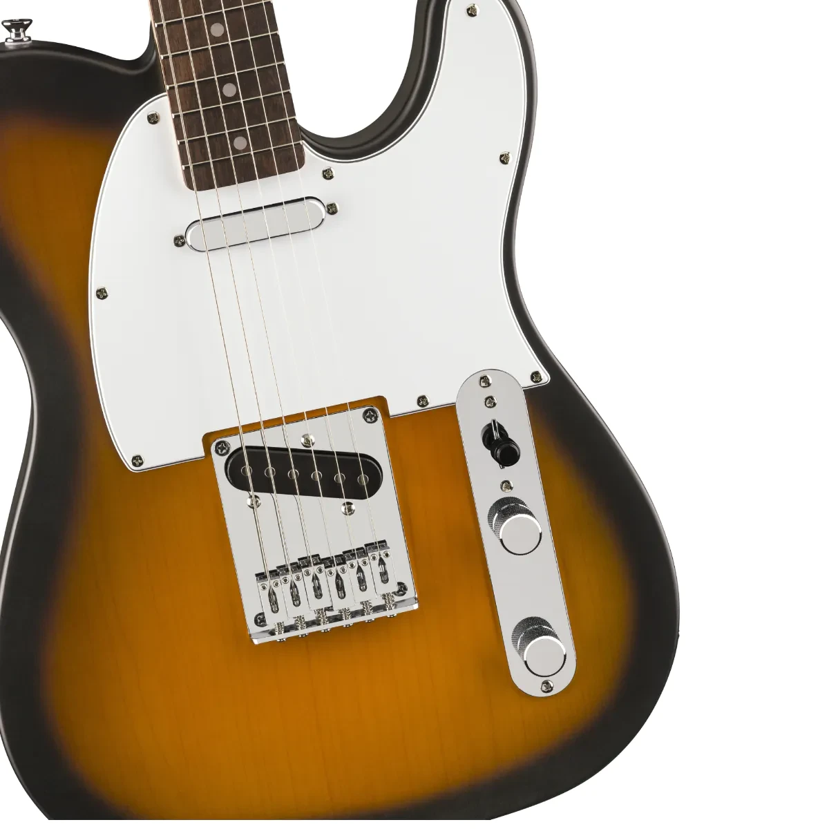 mat truoc dan guitar dien squier debut telecaster lrl wpg 2 tone sunburst 0379670503