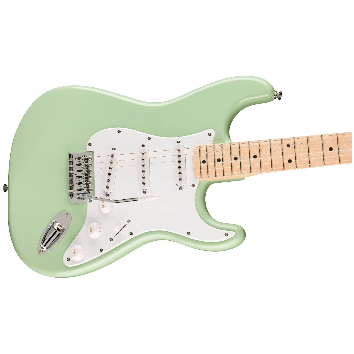 mat truoc dan guitar dien squier sonic stratocaster surf green 0373152557