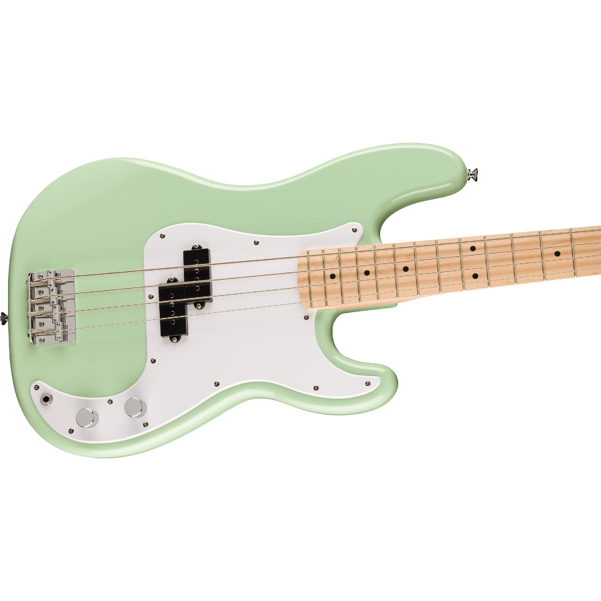 than dan guitar bass squier sonic fsr precision bass maple surf green 0373902557