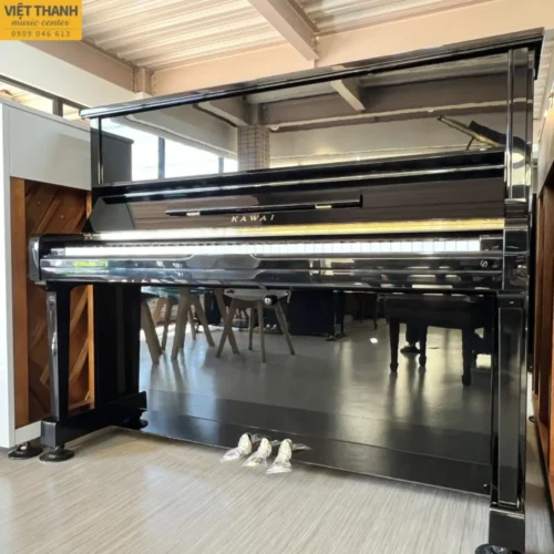 Đàn piano cơ Kawai BS-2A cũ, màu đen, cao 125cm, trả góp 0%