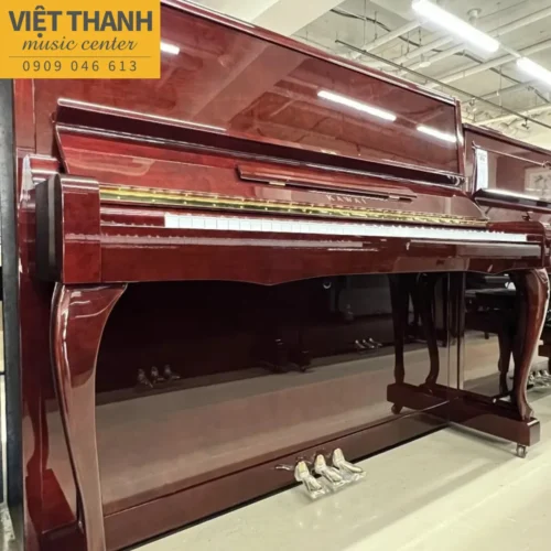 Đàn piano cơ Kawai KL-32BF cũ, màu gỗ, cao 132 cm