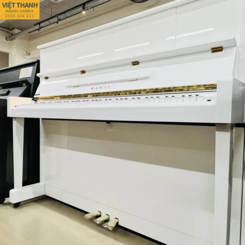 Đàn piano Kawai Ku-10 Wh cũ, màu trắng, dùng tốt