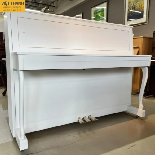 Đàn piano cơ Yamaha MC202 cũ, màu trắng, cao 116cm