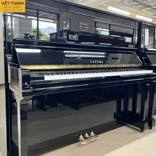 Đàn piano cơ Yamaha U300 cũ, màu đen, cao 131cm