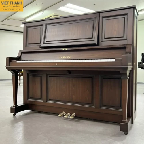 Đàn piano cơ Yamaha W201 cũ, màu Walnut satin, cao 131 cm