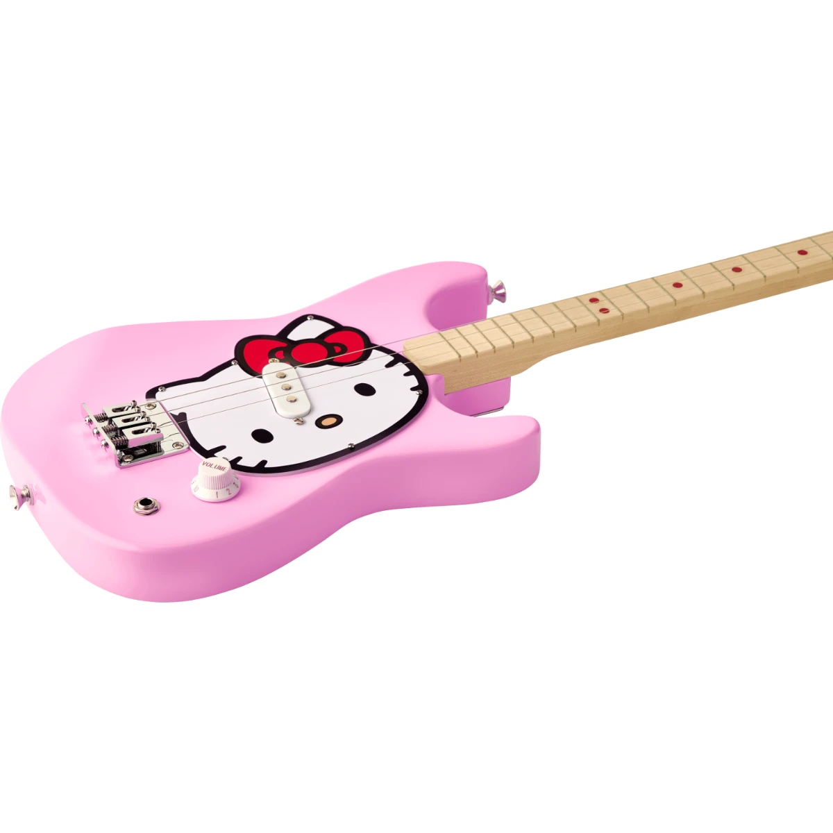 fender x loog x hello kitty stratocaster