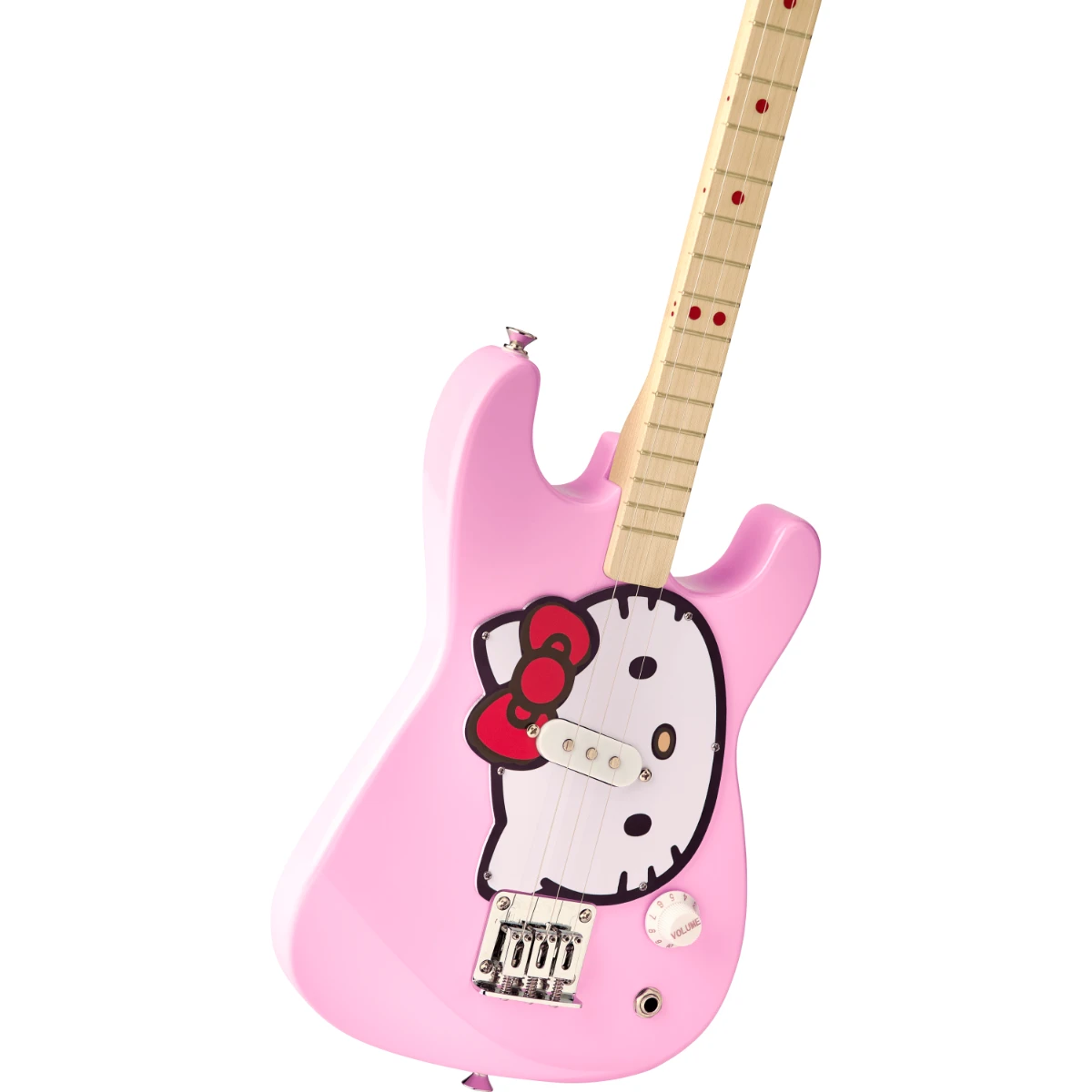 guitar dien 3 day cho tre em fender x loog x hello kitty stratocaster