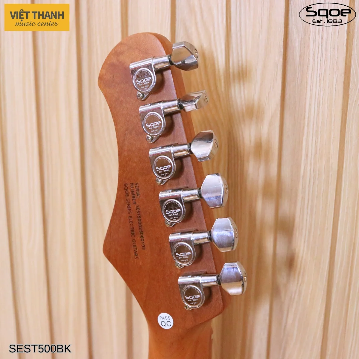mat sau can dan guitar dien sqoe sest500 bk