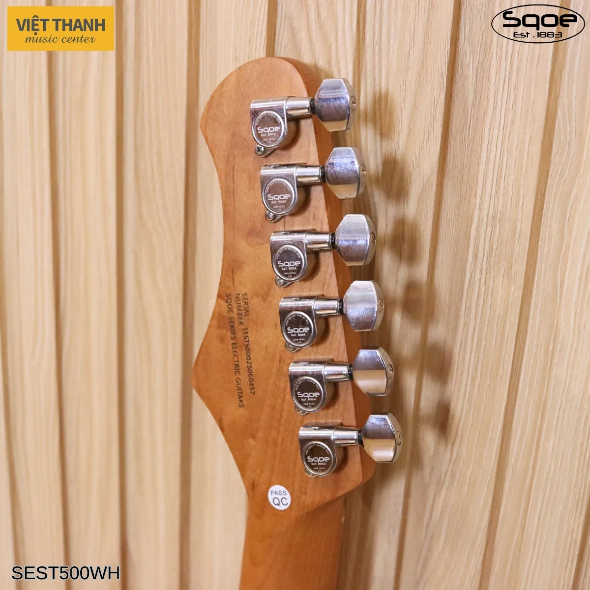 mat sau can dan guitar dien sqoe sest500 wh