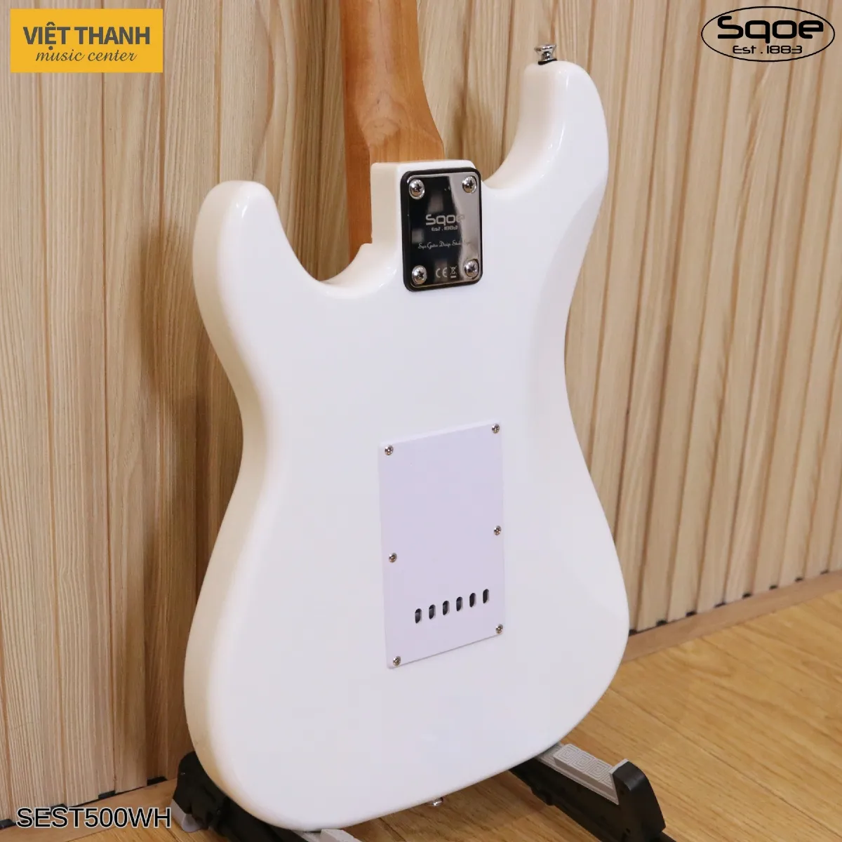 mat sau dan guitar dien sqoe sest500 wh