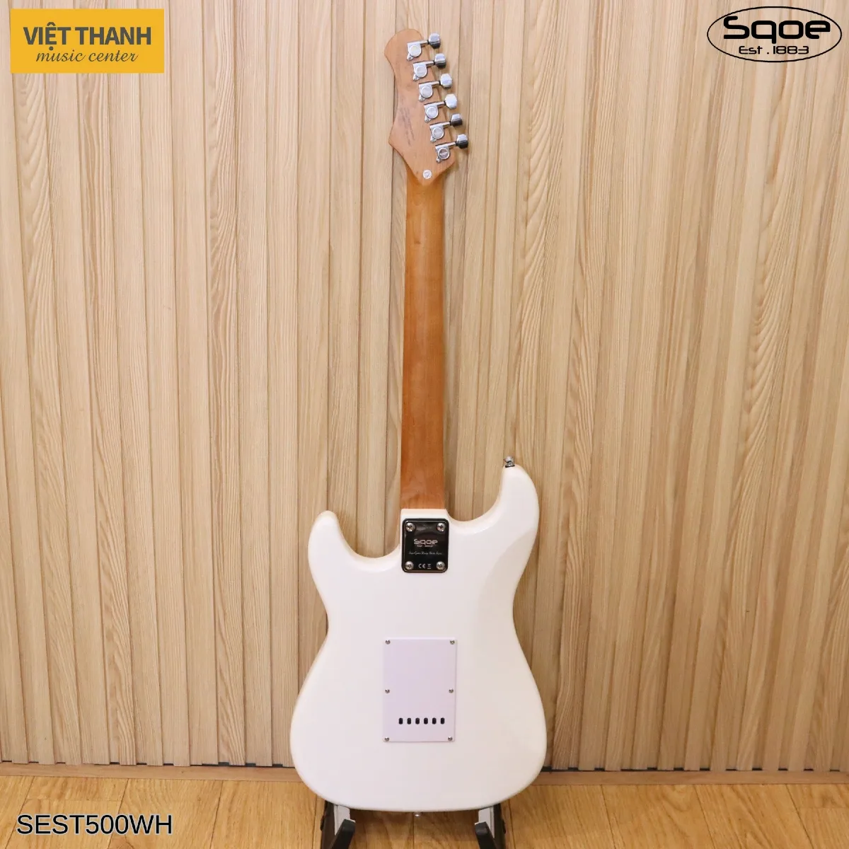 mat sau guitar dien sqoe sest500 wh