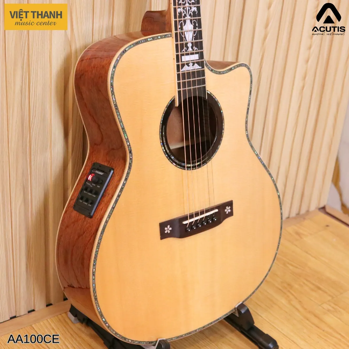 mat truoc dan guitar acutis aa100ce