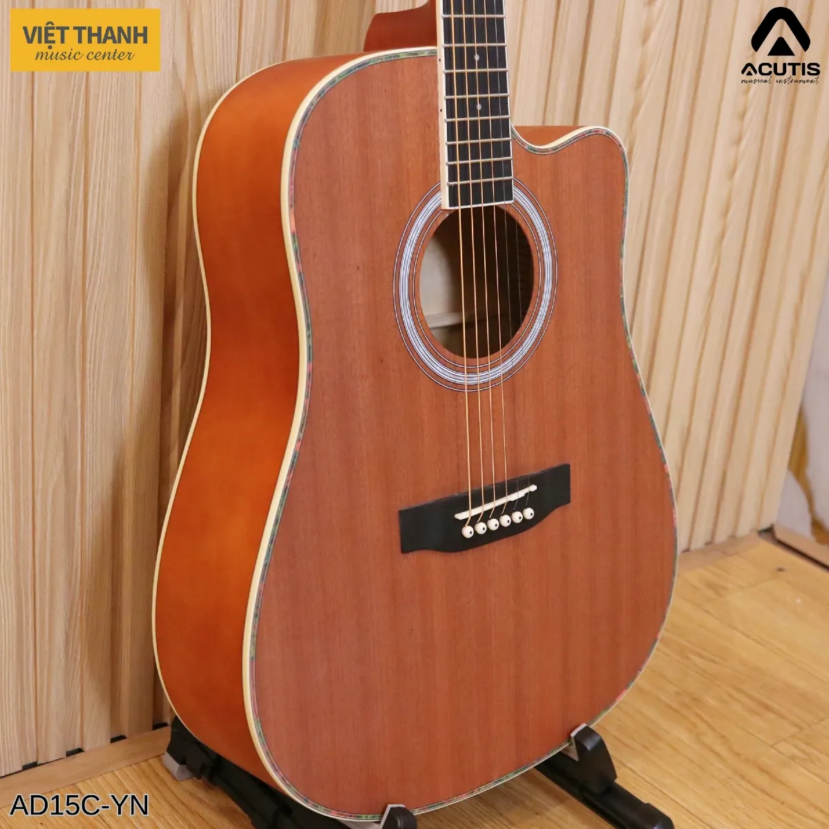 mat truoc dan guitar acutis ad15c yn