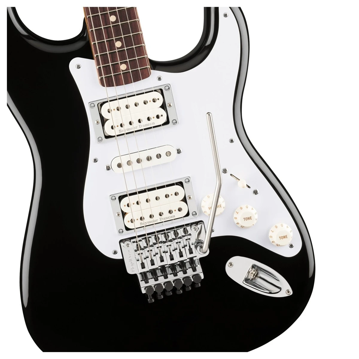 mat truoc dan guitar dien fender limited edition 50th anniversary dave murray stratocaster black