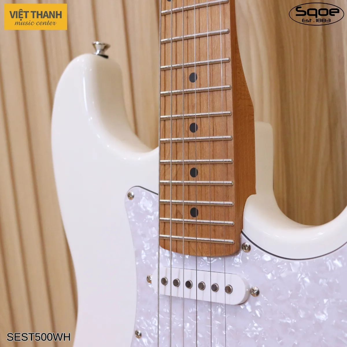 than dan guitar dien sqoe sest500 wh