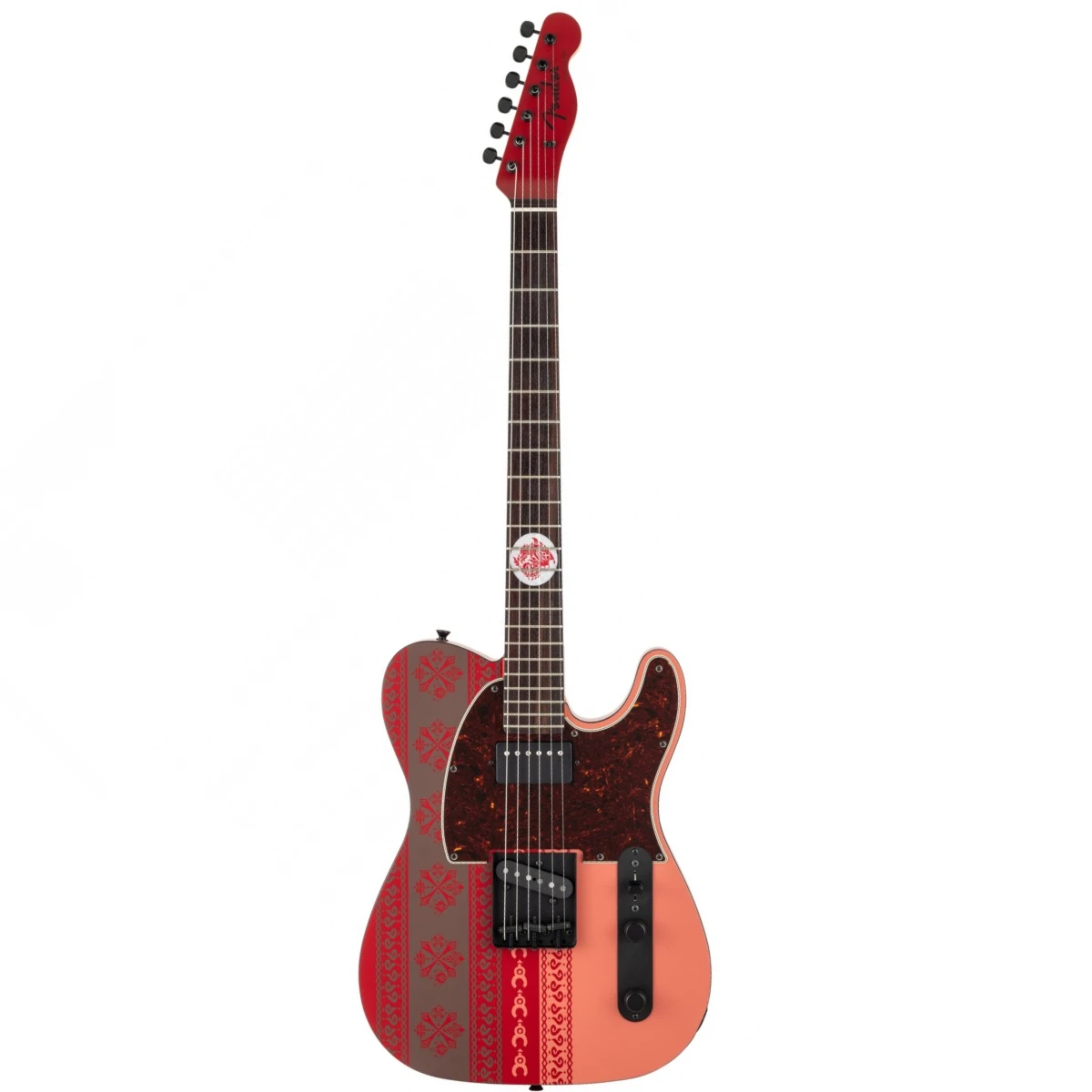 dan guitar dien fender monster hunter rathalos telecaster rosewood fingerboard rathalos red