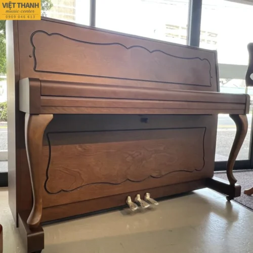 Đàn piano cơ Kawai C-113N cũ, màu gỗ, cao 113cm