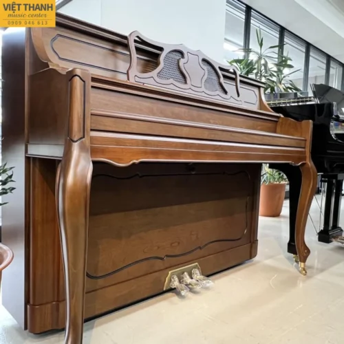 Đàn piano cơ Kawai C-81F cũ, màu gỗ Birch bán bóng, cao 115 cm