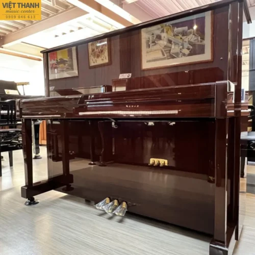 Đàn piano cơ Kawai K-30M cũ, màu gỗ, cao 122cm