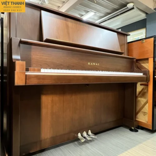 Đàn piano cơ Kawai KL-78W cũ cao cấp, màu gỗ, giá để nhạc lớn