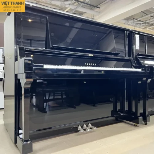 Đàn piano cơ Yamaha UX50BL cũ cao cấp, màu đen bóng, cao 131cm