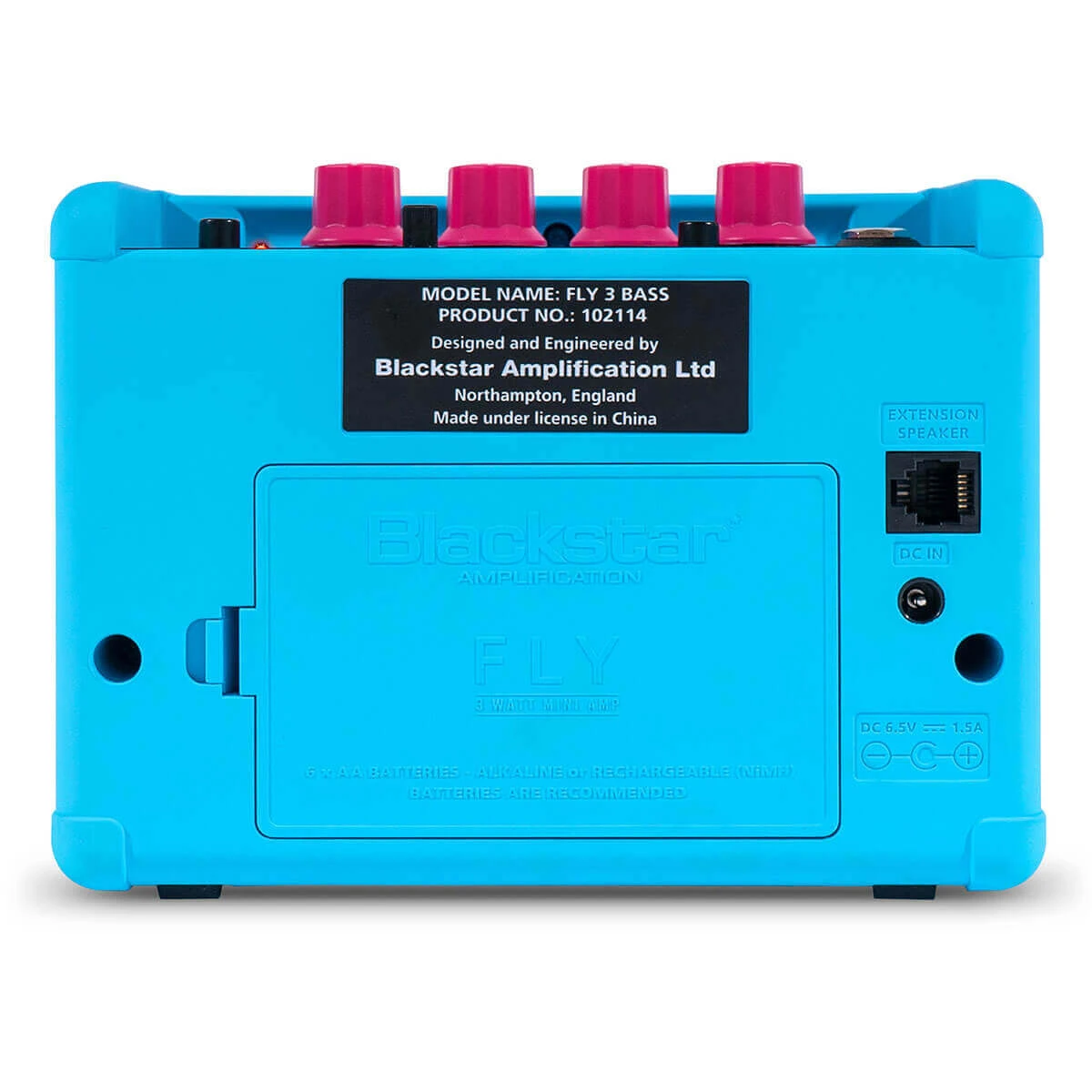 mat sau ampli blackstar fly 3 bass neon blue