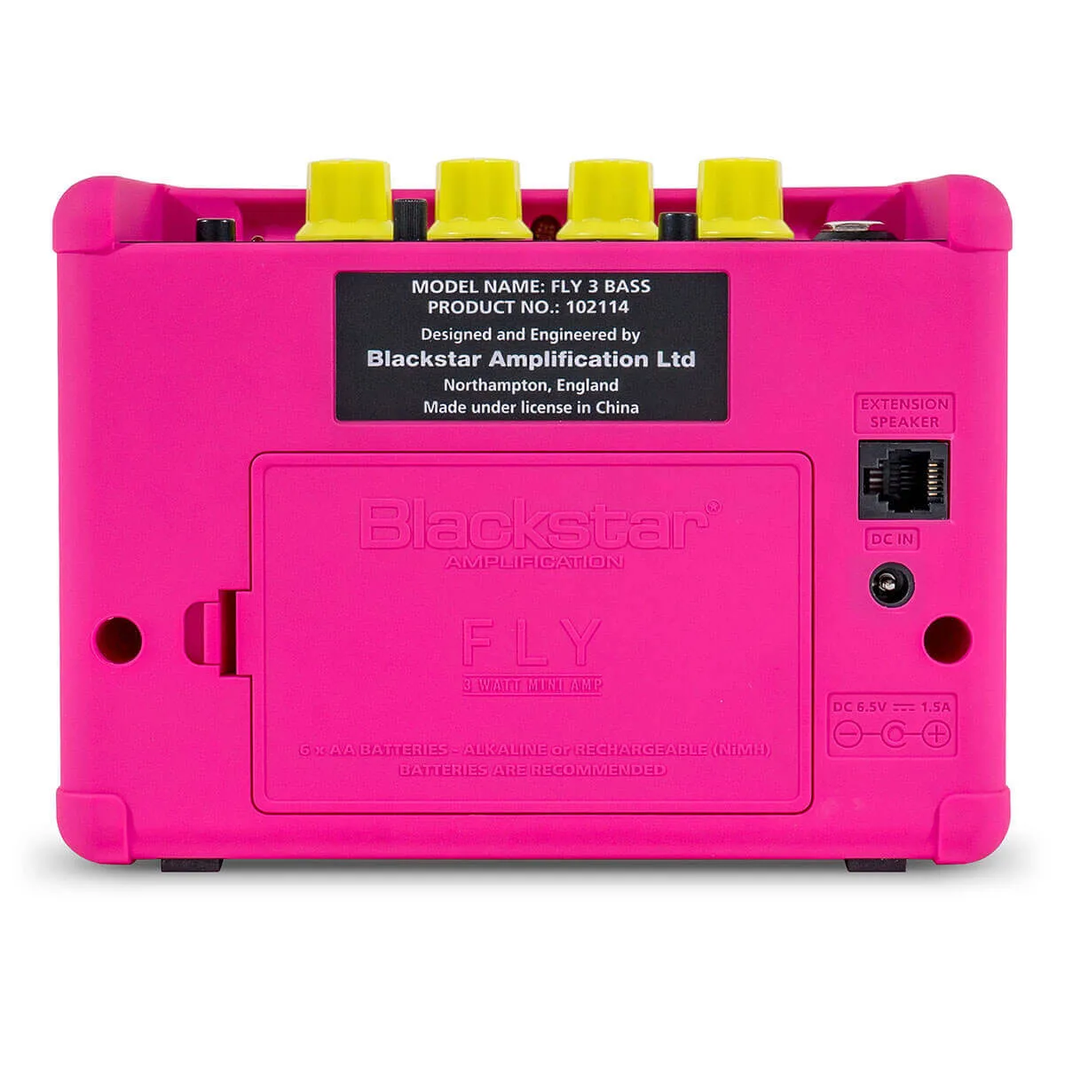 mat sau ampli guitar bass blackstar fly 3 bass neon pink