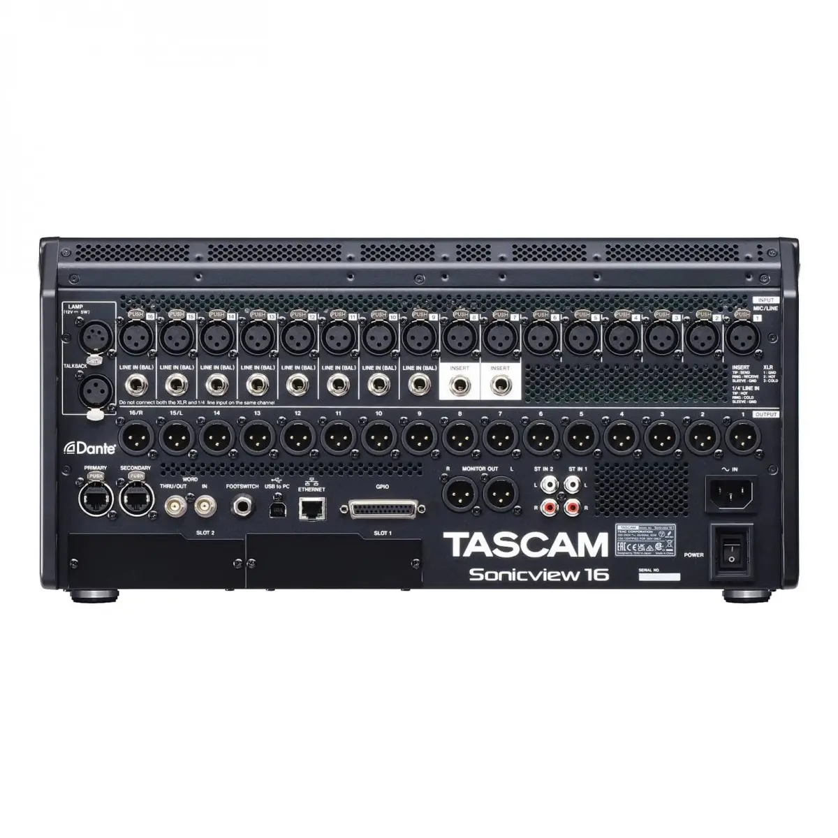mat sau ban mixer tascam sonicview 16