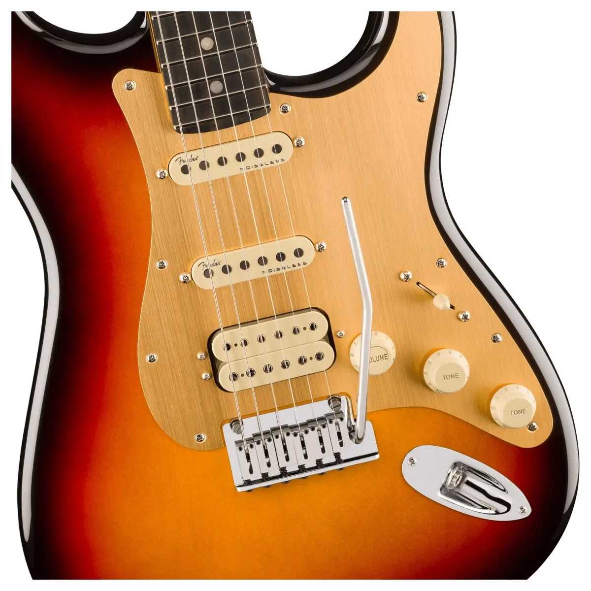mat truoc guitar dien fender american ultra ii stratocaster hss ultraburst
