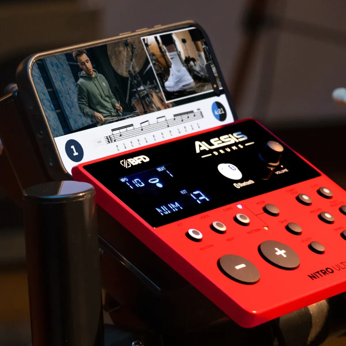 trong dien alesis nitro ultimate xl ket noi bluetooth lien mach
