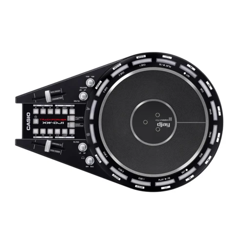 Bàn DJ Controller Casio XW-DJ1 với mâm xoay tích hợp đường kính 7 inch