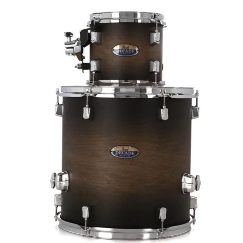 Bộ 2 trống tom Pearl DMP814P/C262 kích cỡ 8X7″ và floor tom 14X14″, màu Satin Black Burst