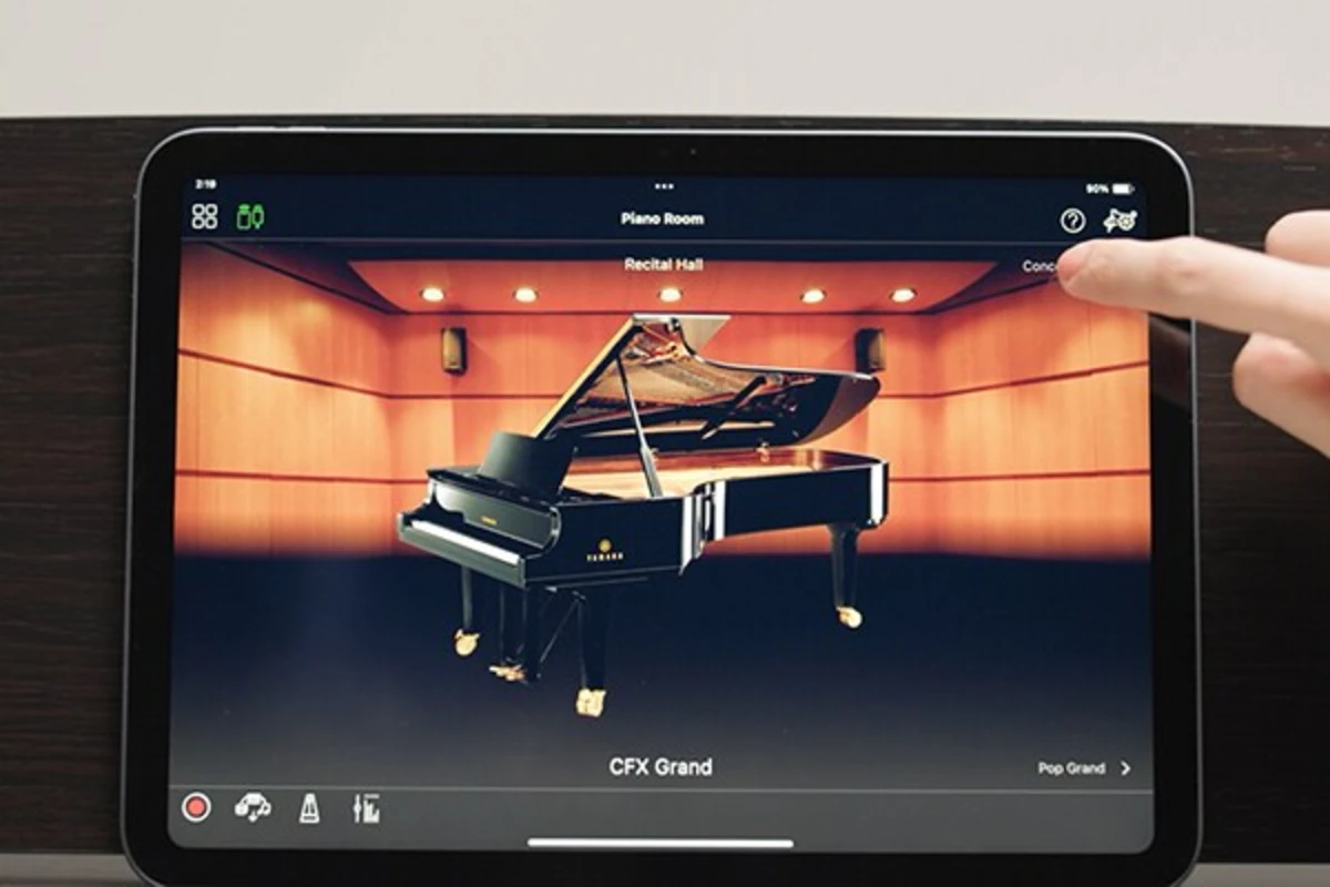 dan piano dien yamaha ydp 146 ket noi voi ung dung smart pianist