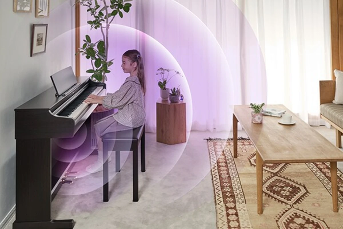 dan piano dien yamaha ydp 166 co he thong loa cai tien