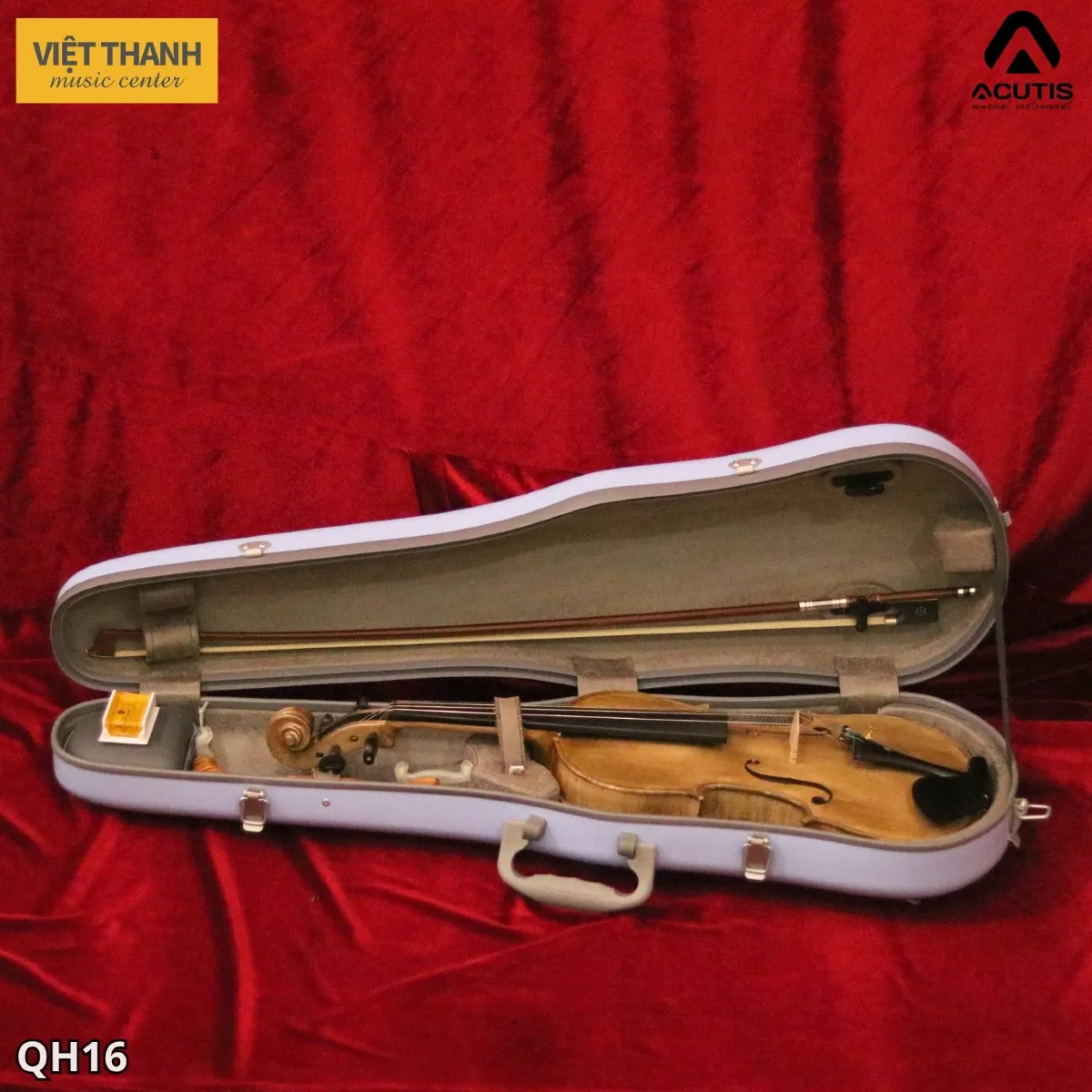 hop dung dan violin cao cap acutis qh16 xanh tim