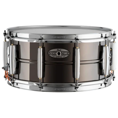 Trống snare Pearl Sensitone STH1450BR, kích thước 14″x5″, vỏ đồng thau, màu đen