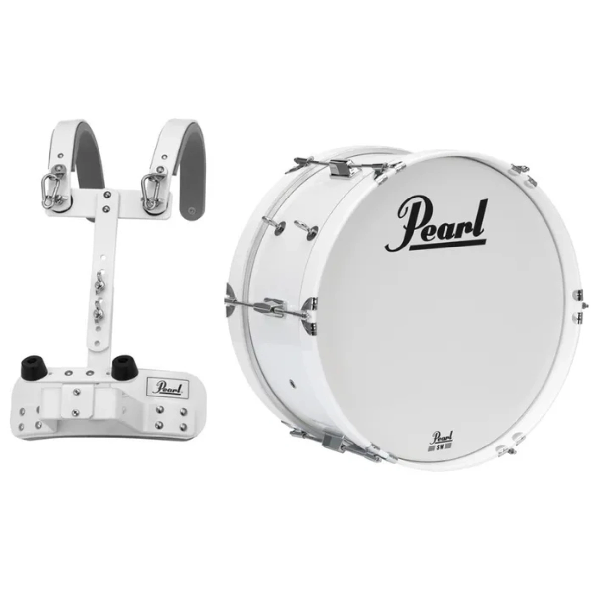 trong bass pearl mjb1408 cxn33 marching junior kich co 14x8 kem dai deo