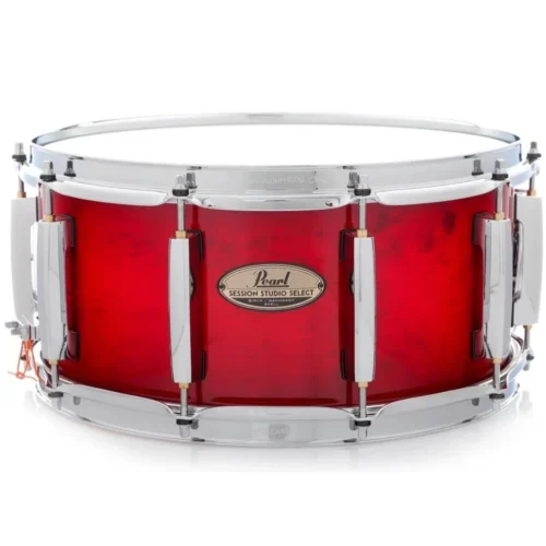 Trống snare Pearl Session Studio Select STS1465S/C315, 14X6.5″, Antique Crimson Burst