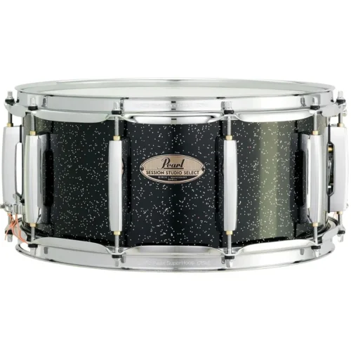 Trống snare Pearl Session Studio Select STS1465S/C316, 14×6.5″, Black Halo Glitter