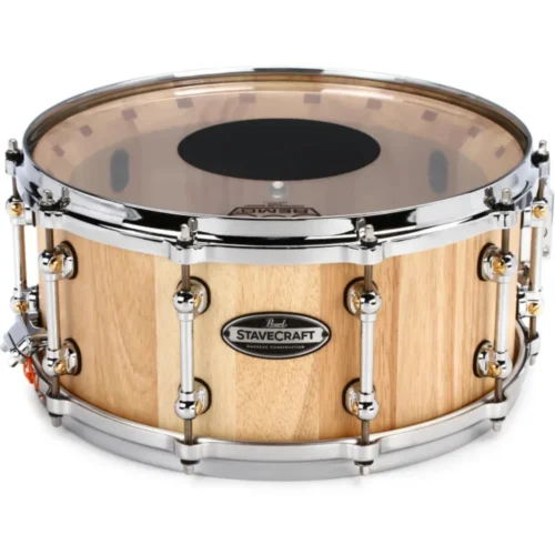 Trống snare Pearl Stavecraft SCD1465TO186, gỗ Thai Oak, màu Natural, 14″ x6.5″