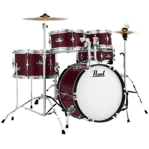 Bộ trống cho trẻ em Pearl Roadshow Jr RSJ465C/C91, màu Wine Red