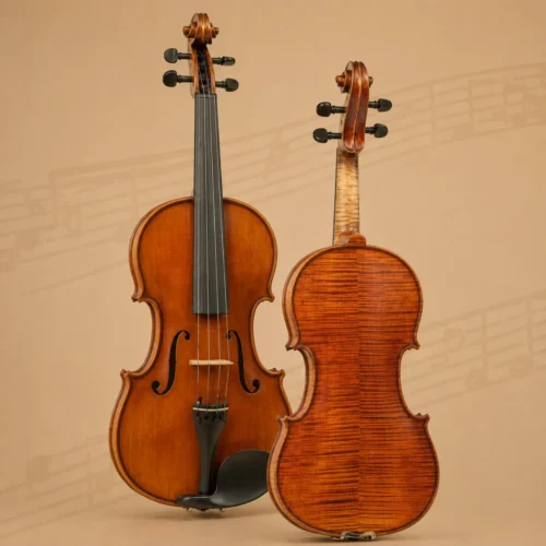 Đàn violin Gliga Gama P-V044-L, Left hand, size 4/4, handmade in Romania